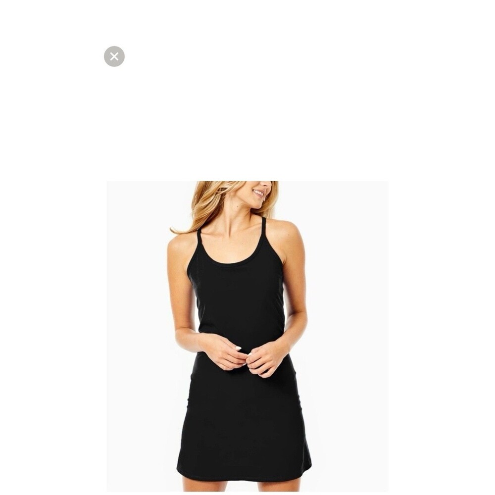 Tuckernuck Addison Bay Active Dress Size S Black‎ Racerback Built In Shorts